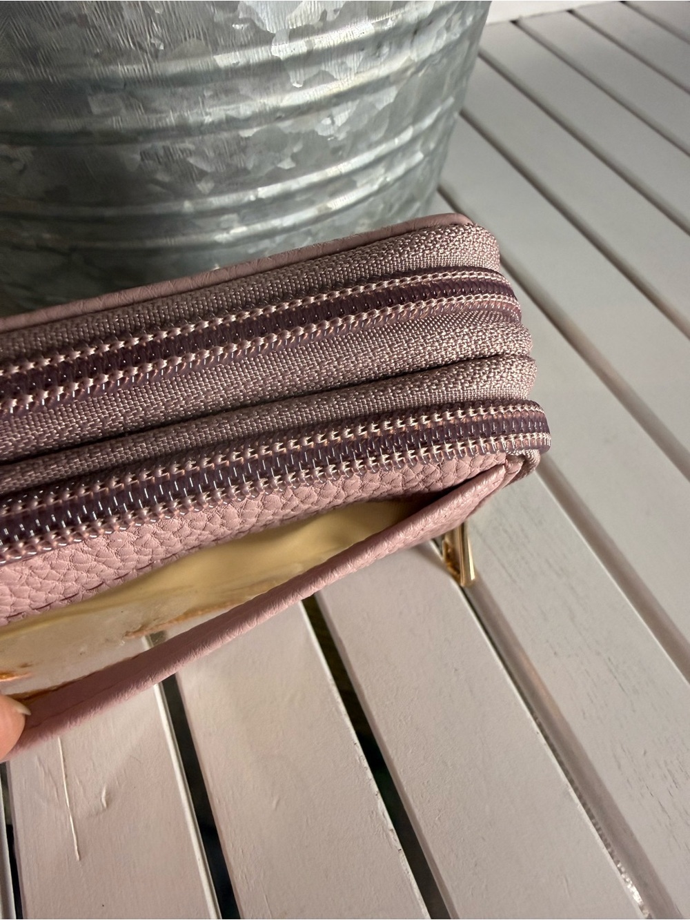 Organizzi RFID-BlockingAccordion Wallet. Dusty Mauve EUC - Picture 4 of 6